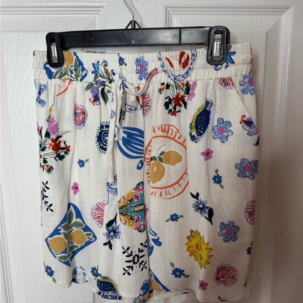 Petal & Pup Multicolor Floral Mini Skirt